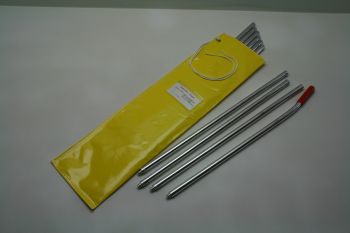 10 Anodized Rods in Bag, 22-1/2 ft.